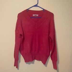 Philosophy | Pink V Neck Sweater